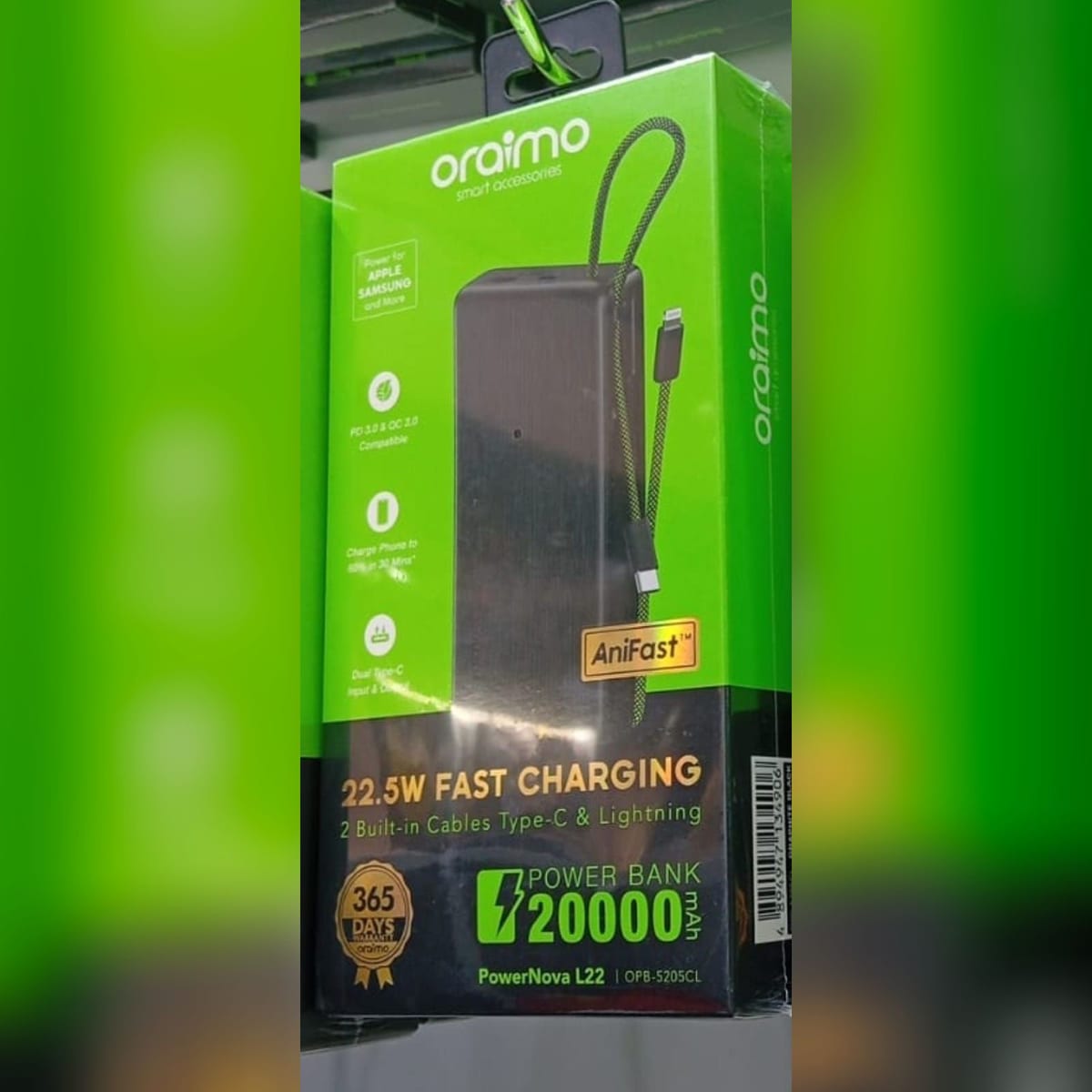 Oraimo PowerNova L22 20000mAh Power Bank